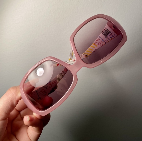 Light Pink Square sunglasses by Fendi main image 7